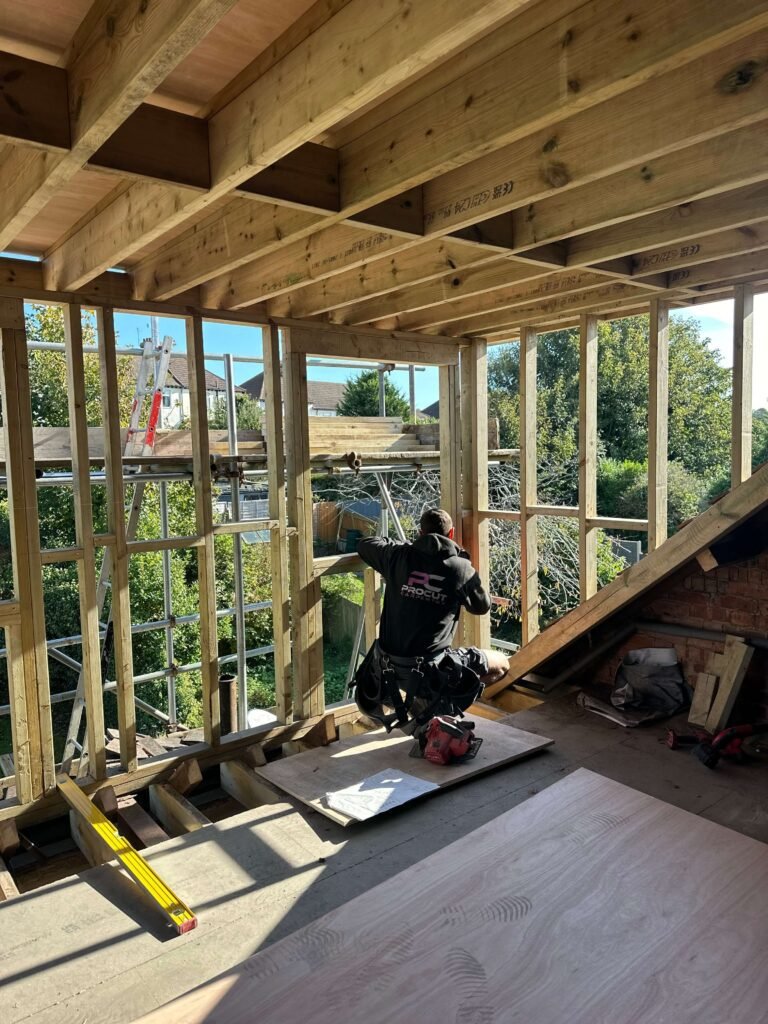Professional loft conversion services in Brighton transforming unused space into functional living areas by Procut Carpentry.