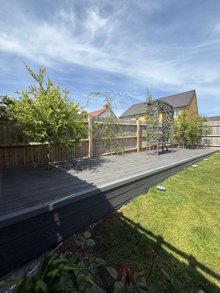 Bespoke decking tailored for multiple outdoor uses, installed by Procut Carpentry.