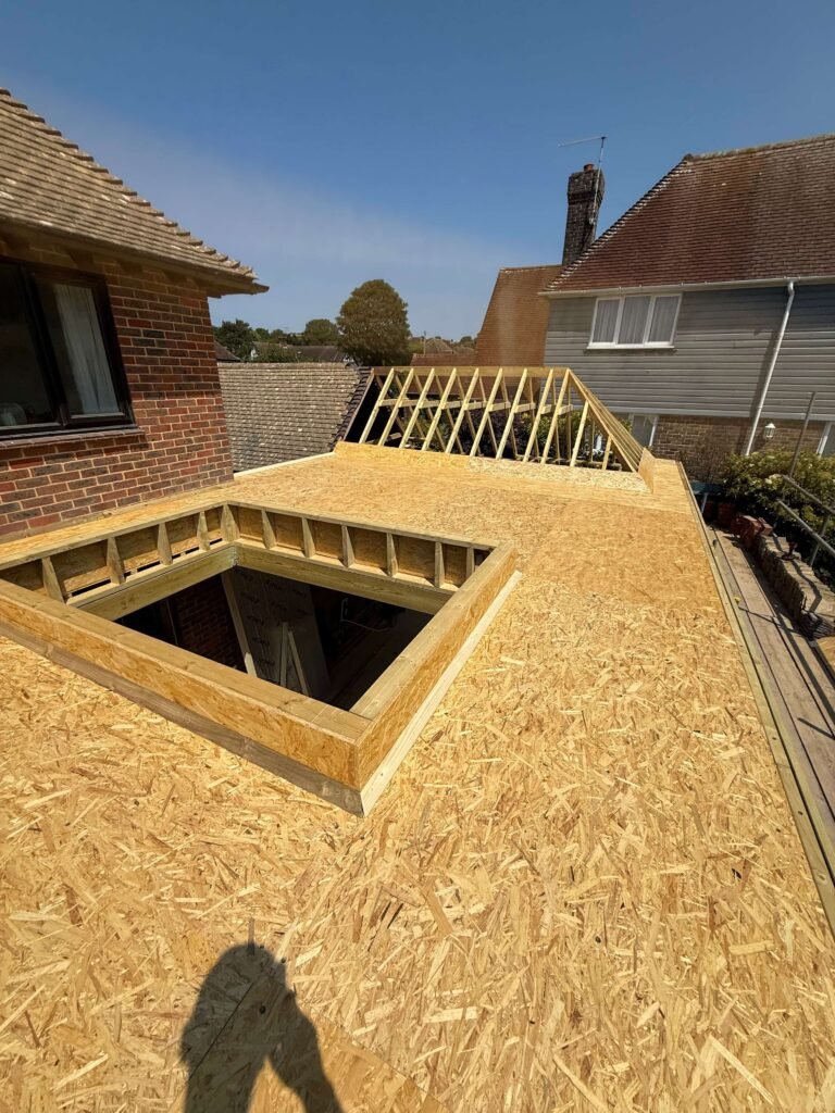 Professional hand cut roof services by Procut Carpentry delivering precision and structural strength.