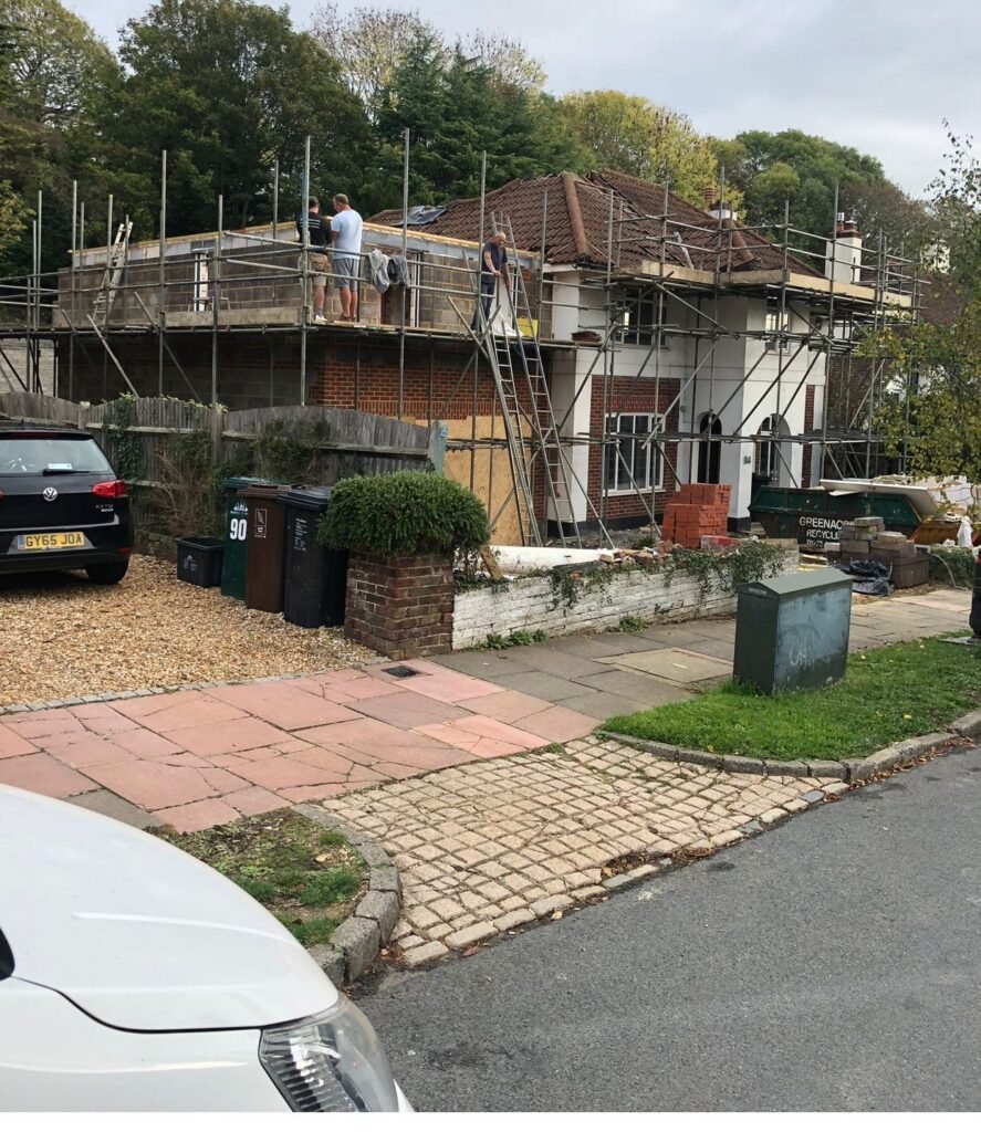 Hand-cut rafters being installed on a Brighton property, a testament to the craftsmanship of Procut Carpentry.