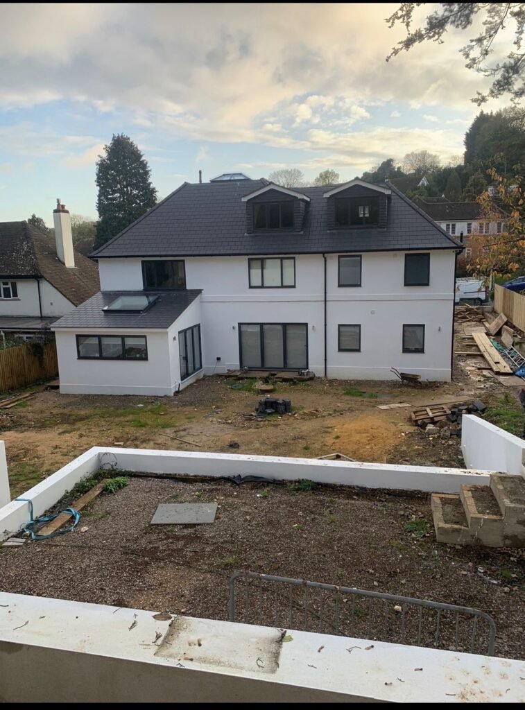 Finished hand-cut roof showing the final result of expert craftsmanship by Procut Carpentry in Sussex.