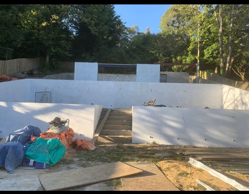 Quality cladding on a summer house in Brighton, built to withstand the elements while enhancing outdoor aesthetics.