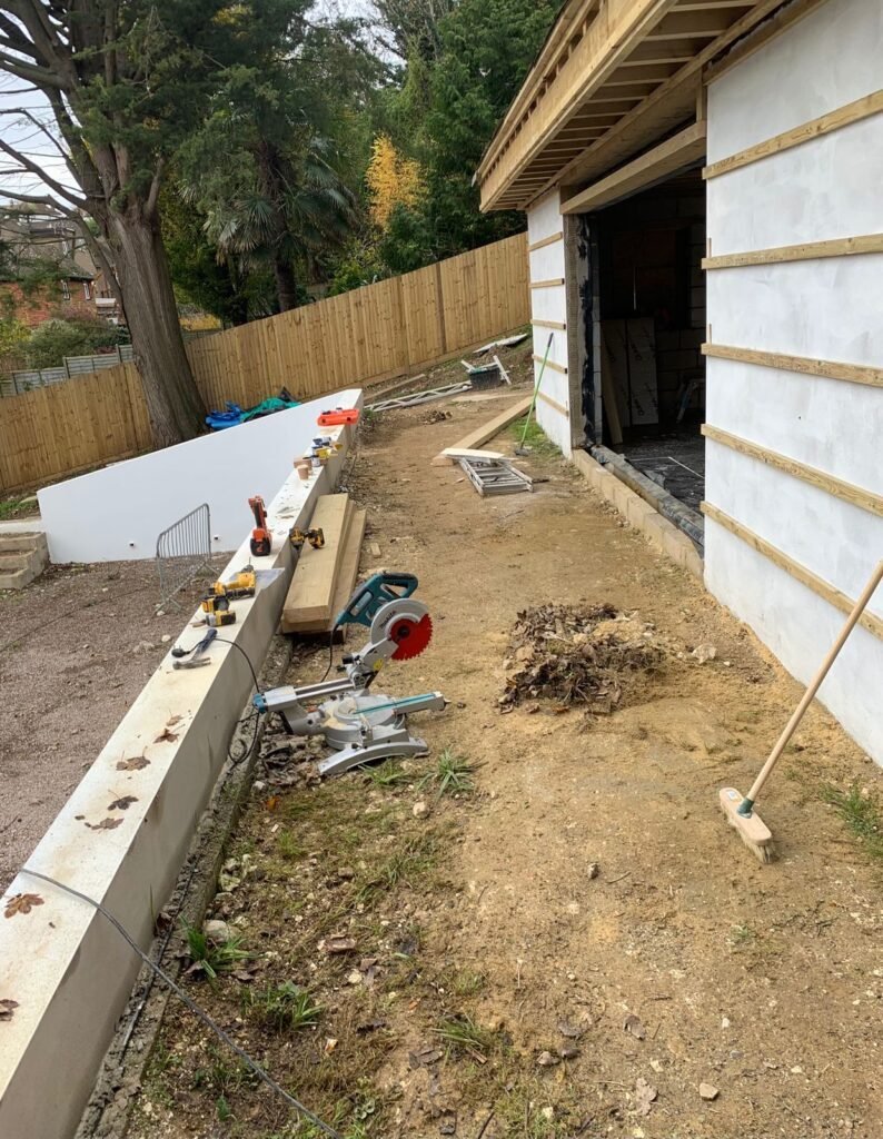 Quality cladding on a summer house in Brighton, built to withstand the elements while enhancing outdoor aesthetics.