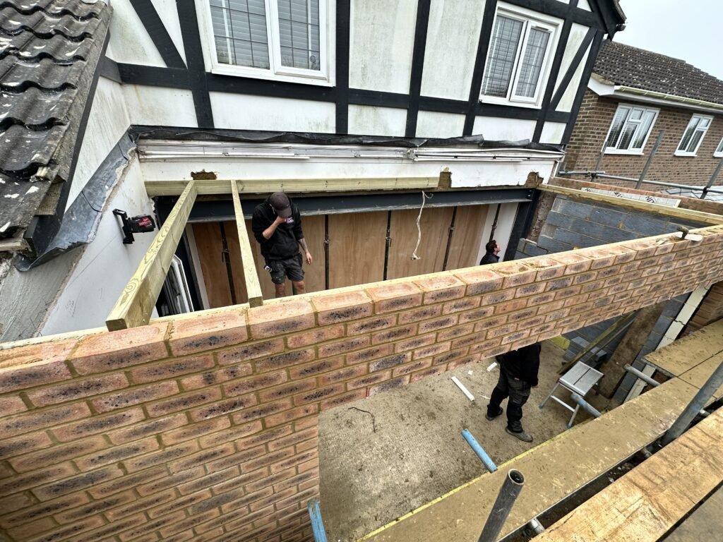 Functional and aesthetic flat roof design with skylights in Peacehaven by Procut Carpentry.