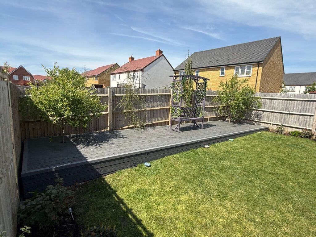 Durable, low-maintenance composite decking installed by Procut Carpentry in Lancing.
